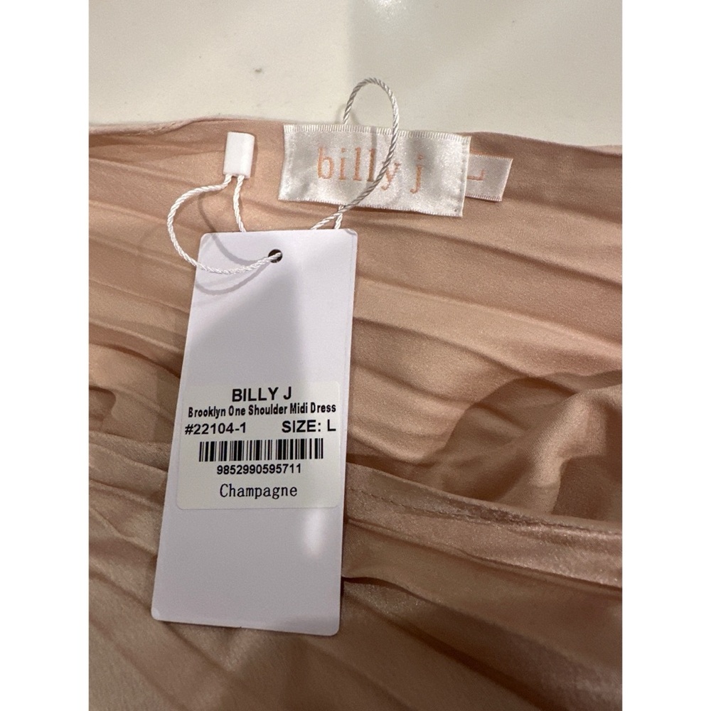 NWT Billy J Elegant One-Shoulder Dress - Picture 11 of 12